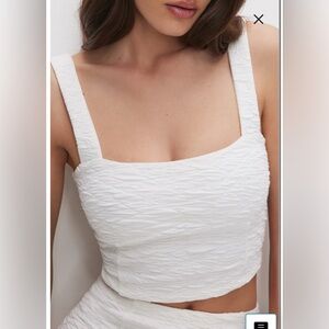 Good American Scrunched Crop Tank